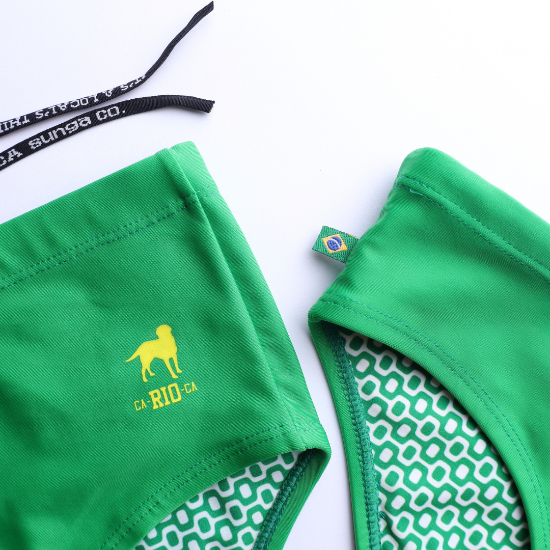 Hortelã Green solid Men's Swimming Sunga - Beachwear for Men