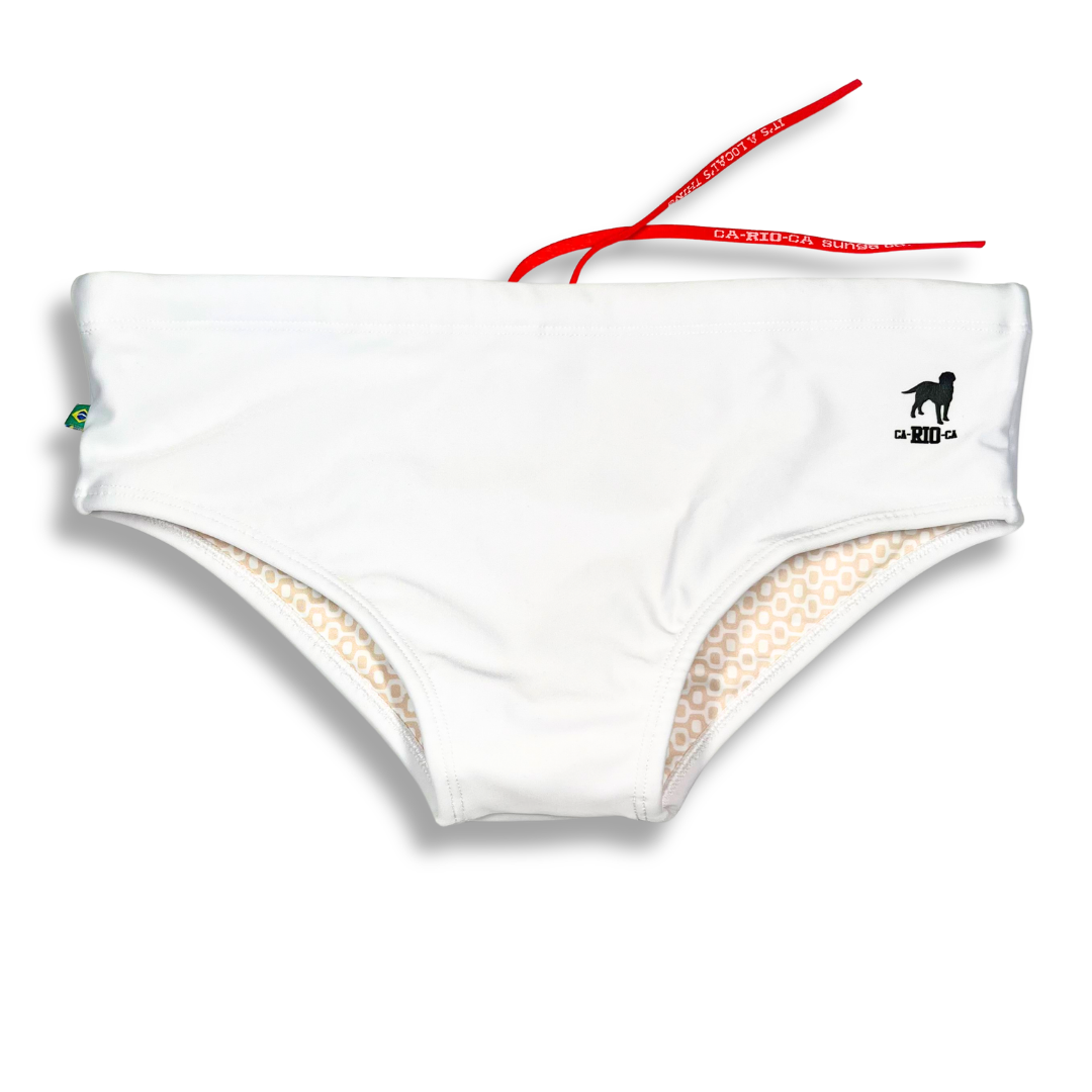Branco / White Men's Swimming Sunga - Beachwear for Men