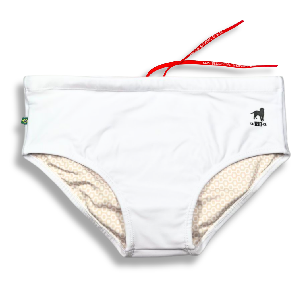 Branco / White Men's Swimming Sunga - Beachwear for Men