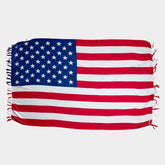 USA FLAG 🇺🇸 CANGA - Red White & Blue - Brazilian Beach Towel (Sarong/Pareo)