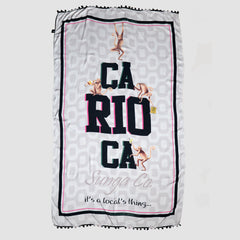 CA-RIO-CA Loco Monkey š Canga de Praia- Brazilian Beach Towel (Sarong / Pareo)