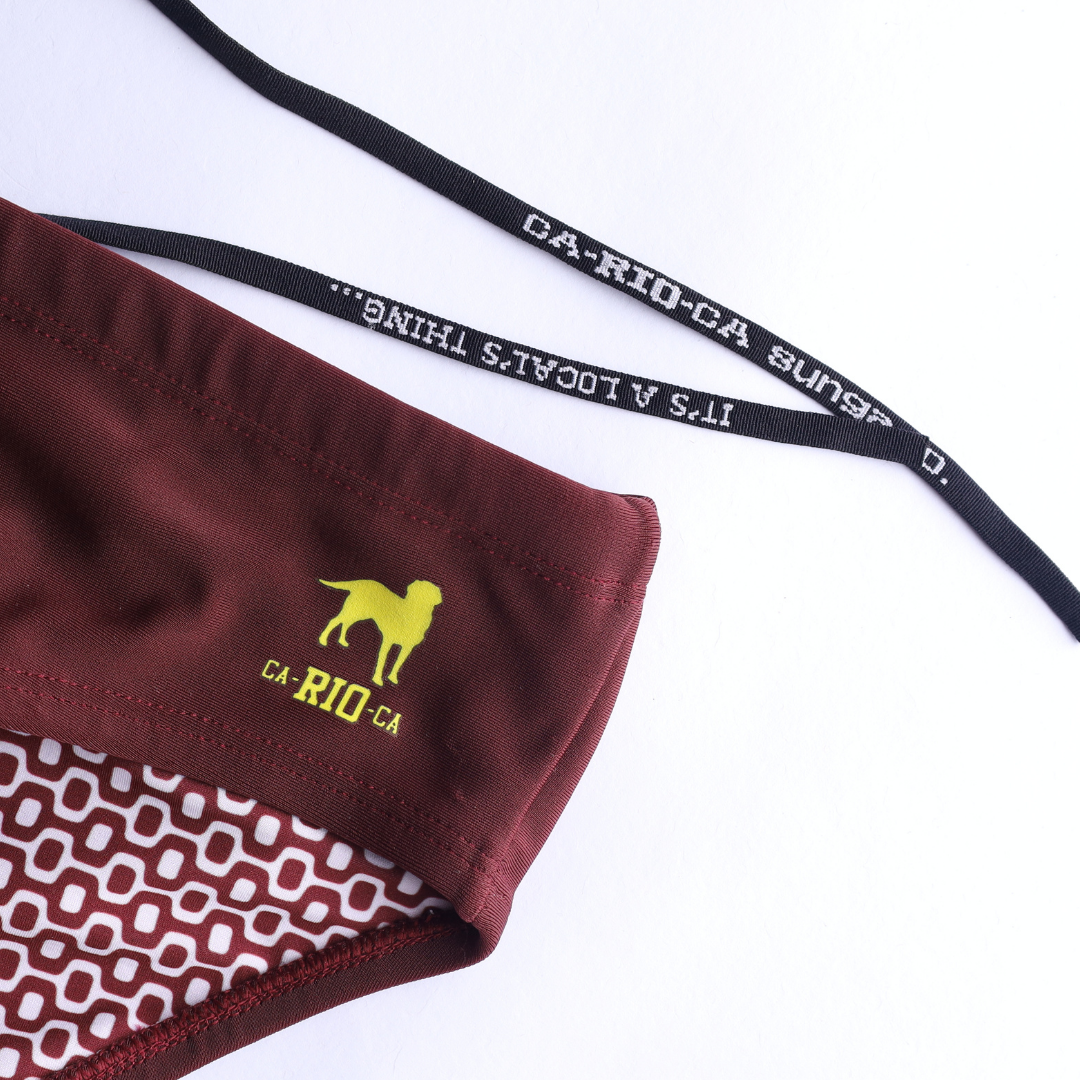 Barolo burgundy solids Men's Swimming Sunga - Beachwear for Men