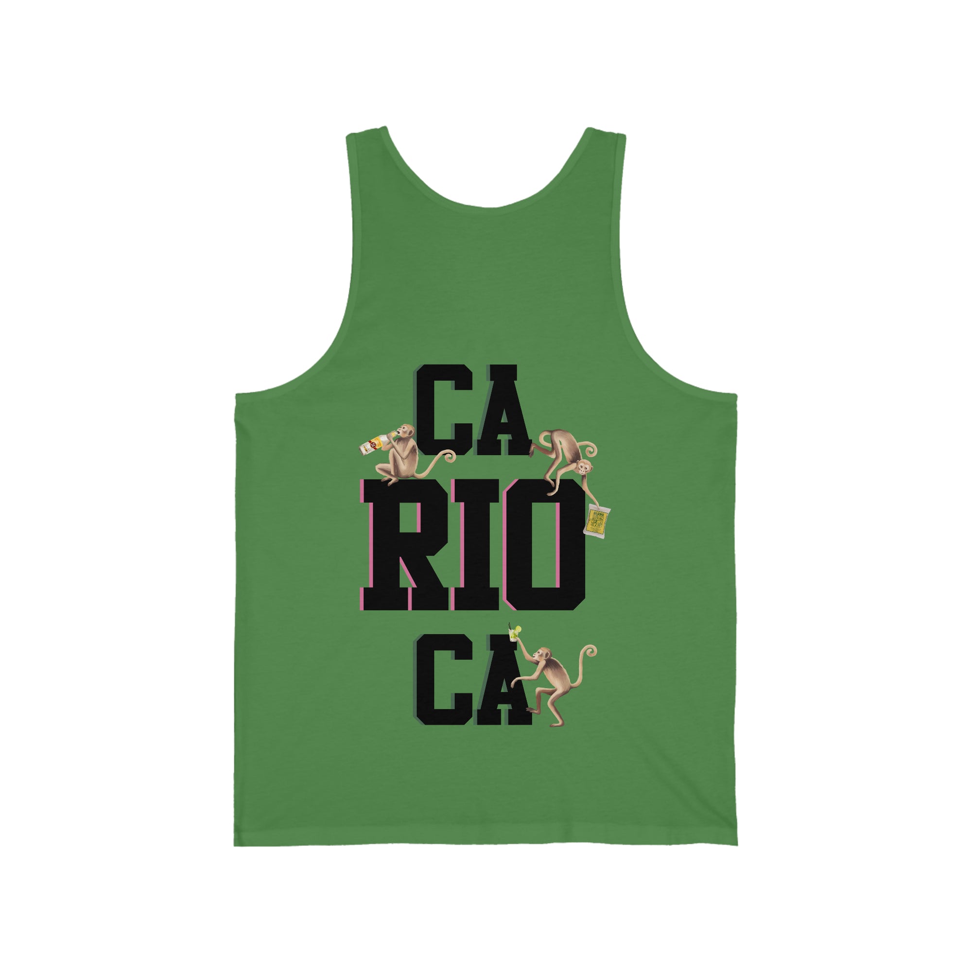 CA-RIO-CA Drunk Monkeys Print Tank Top - Men's Tank Top