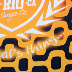 CA-RIO-CA Sunga Co. Black Logotipo, Canga de Praia- Toalha de Praia Brasileira (Sarong / Pareo) - LIQUIDAÇÃO / VENDAS FINAIS