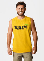 Gostoso Logotipo Regata Ribada com Estampa de Listras em Branco e Preto - Regatas Masculinas