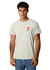 Gostoso Logotipo Regata Ribada com Estampa de Listras em Branco e Preto - Regatas Masculinas