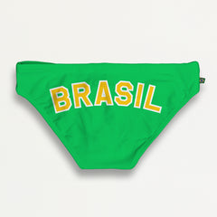 TEAM BRASIL 🇧🇷 FLAG SUNGA - Men's Designer Swimwear