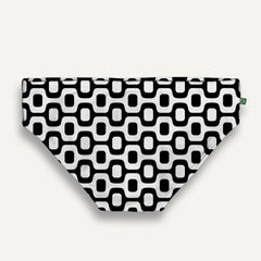 BLACK & WHITE PAVEMENT SUNGA in Brief & Classic cut - Men's Designer Swimwear