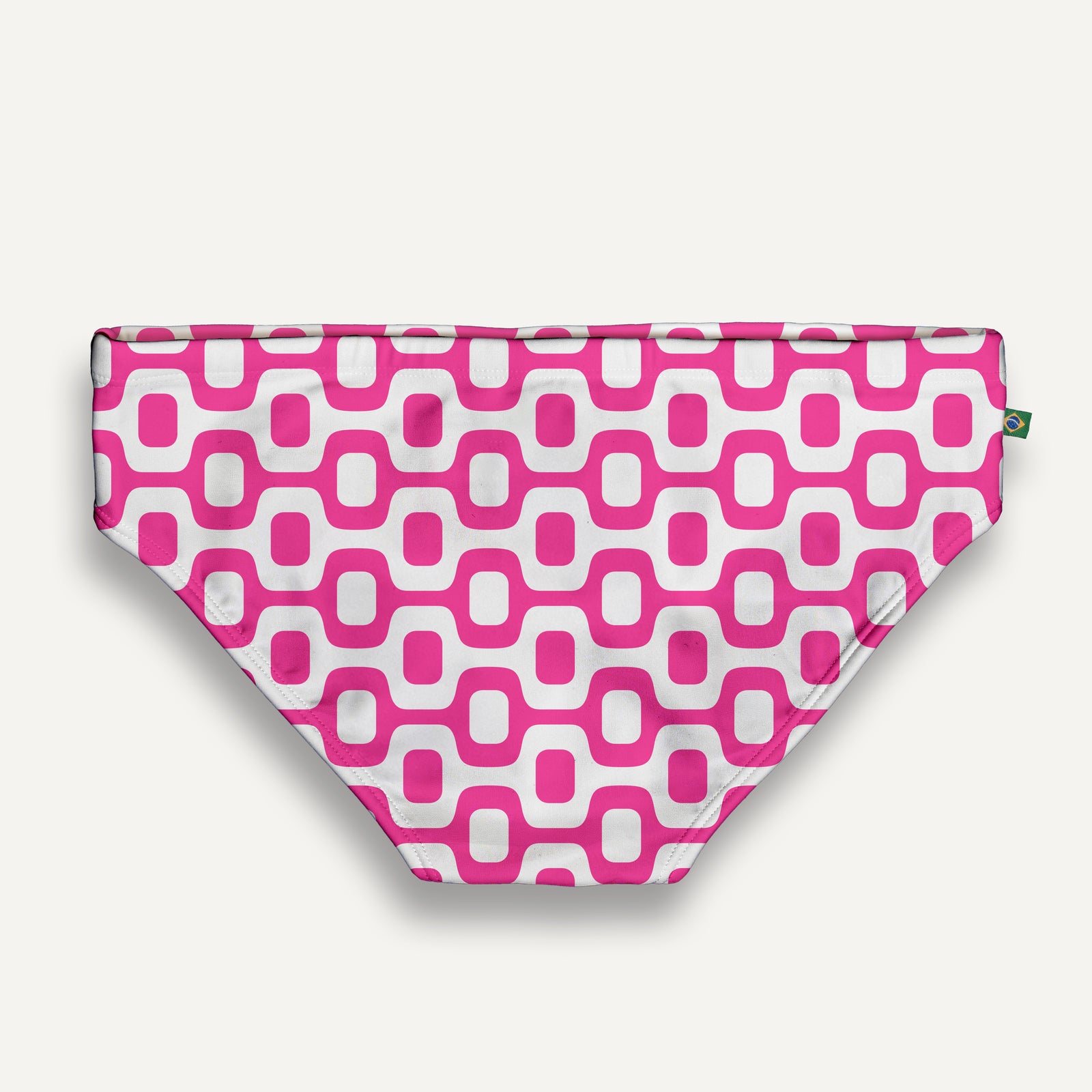 PINK & WHITE PAVEMENT SUNGA in Brief & Classic cut - Men's Designer Swimwear - *PRE ORDER