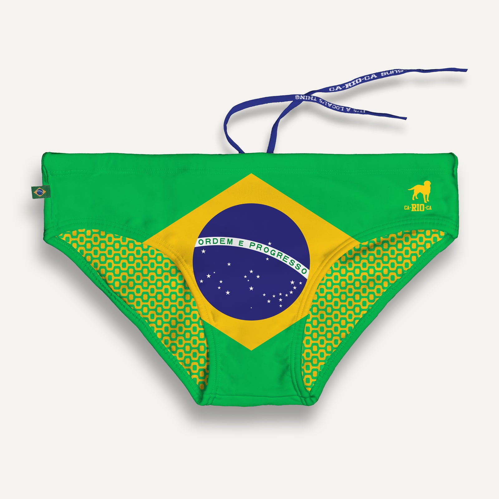 TEAM BRASIL FLAG SUNGA - Moda Praia Masculina - Sunga Masculina Brasileira