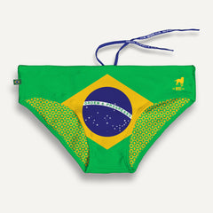 TEAM BRASIL FLAG SUNGA - Men's Designer Swimwear - Men's Brazilian Sunga