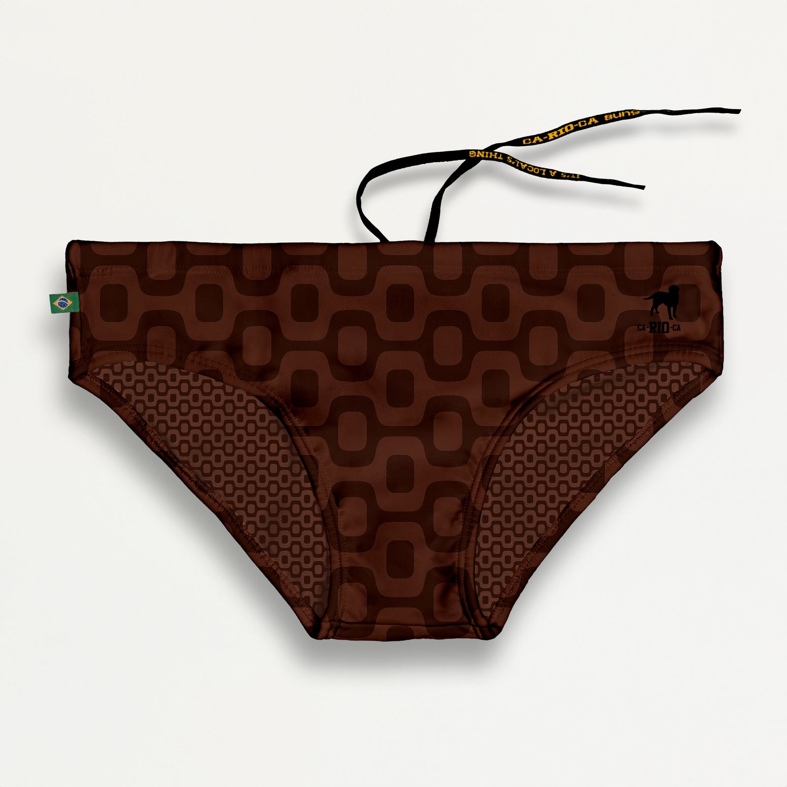 JAVA BROWN PAVEMENT SUNGA in Brief & Classic cut - Men's Designer Swimwear *Pre-order