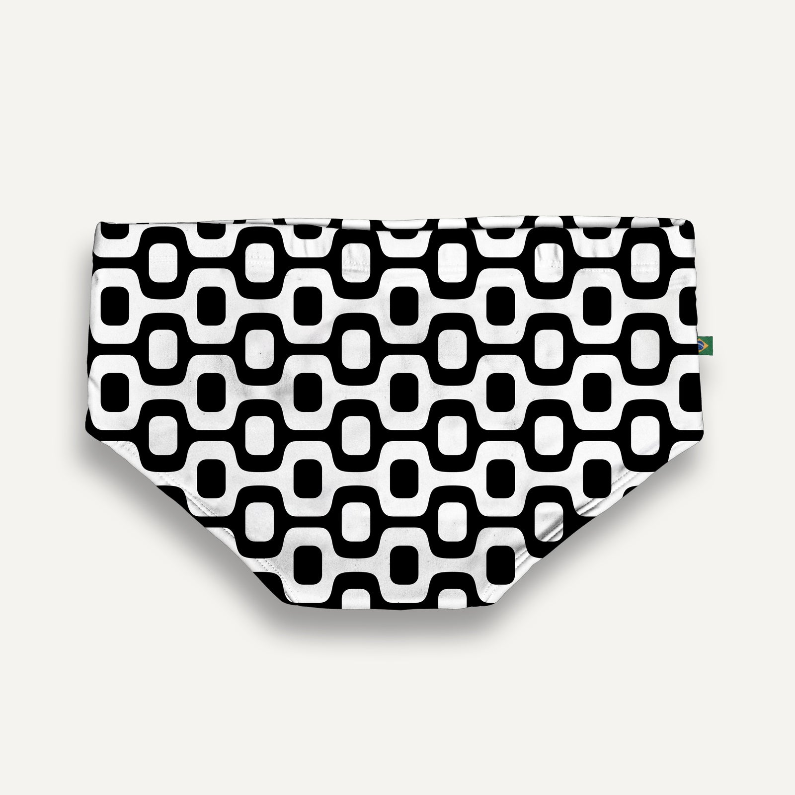 BLACK & WHITE PAVEMENT SUNGA in Brief & Classic cut - Men's Designer Swimwear - *Pre-order