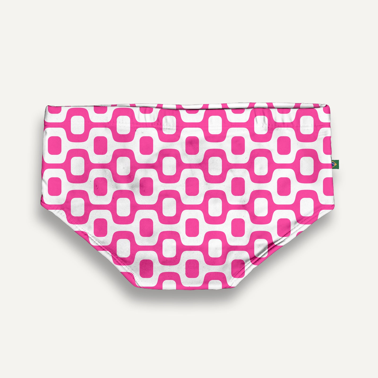 PINK & WHITE PAVEMENT SUNGA in Brief & Classic cut - Men's Designer Swimwear - *PRE ORDER