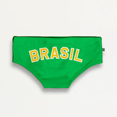 TEAM BRASIL 🇧🇷 FLAG SUNGA - Men's Designer Swimwear