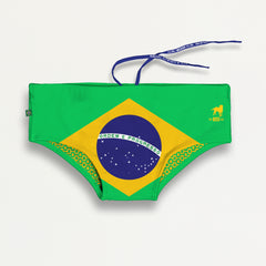 TEAM BRASIL 🇧🇷 FLAG SUNGA - Men's Designer Swimwear