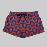 ORANGE & BLUE PAVEMENT SHORTS - Italian Shorts