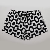 Black & White Pavement Shorts - Italian Shorts