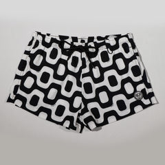 Black & White Pavement Shorts - Italian Shorts