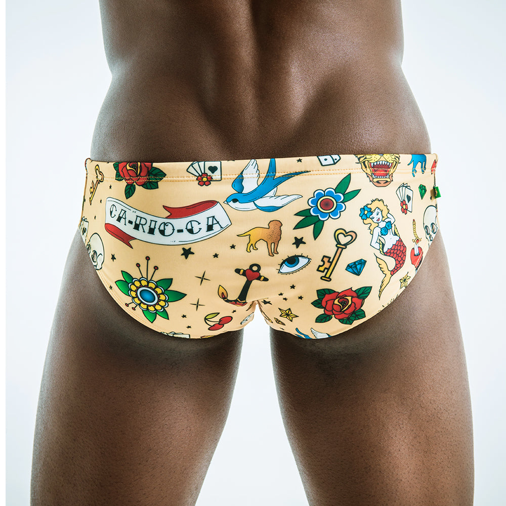 Sailor tattoo Sunga - Men's Designer Swimwear - CLEARANCE / FINAL SALES