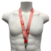 LOGOTIPO LANYARD Black, Blue, Red And White - Key Holder