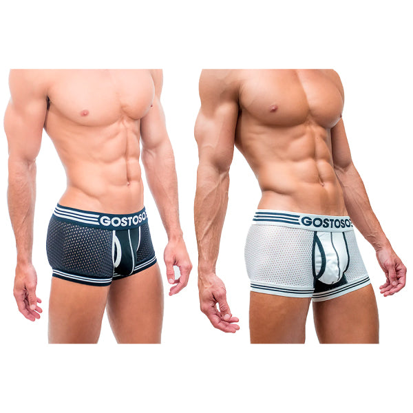 Cueca Gostoso - Cueca Boxer Breve Preto Sólido