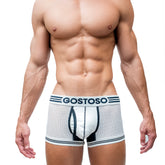 Gostoso Underwear - Mesh Boxer Brief White Underwear