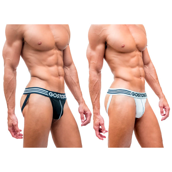 Cueca Gostoso - Cueca Jockstrap Preta Sólida