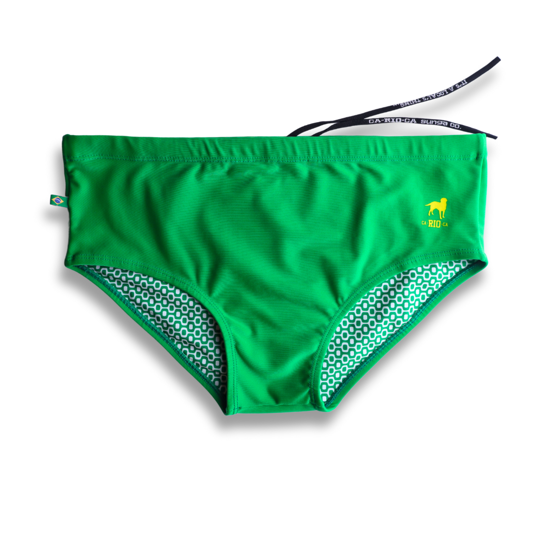 Hortelã Green solid Men's Swimming Sunga - Beachwear for Men