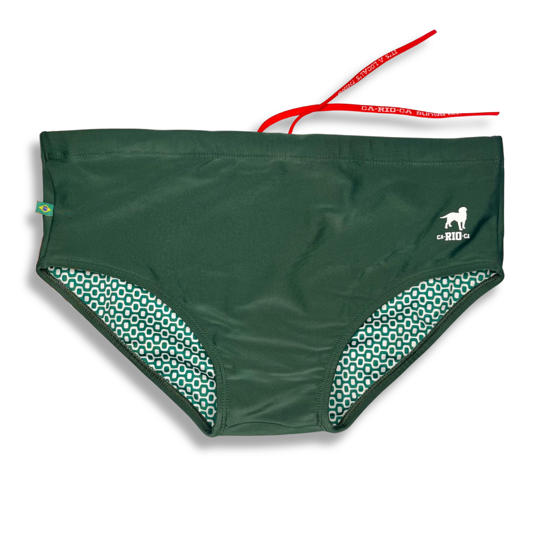 Bonsai Green  Men's Swimming Sunga - Beachwear for Men