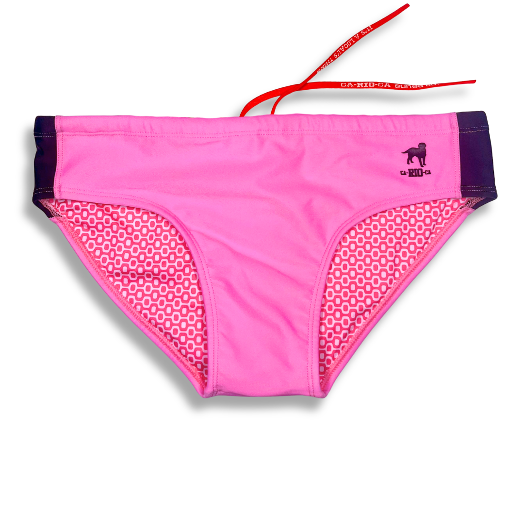 RECORTE PINK - solid Men's Swimming Sunga - Beachwear for Men
