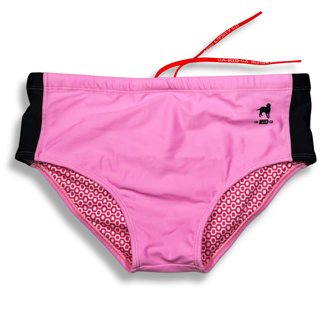 RECORTE PINK - solid Men's Swimming Sunga - Beachwear for Men