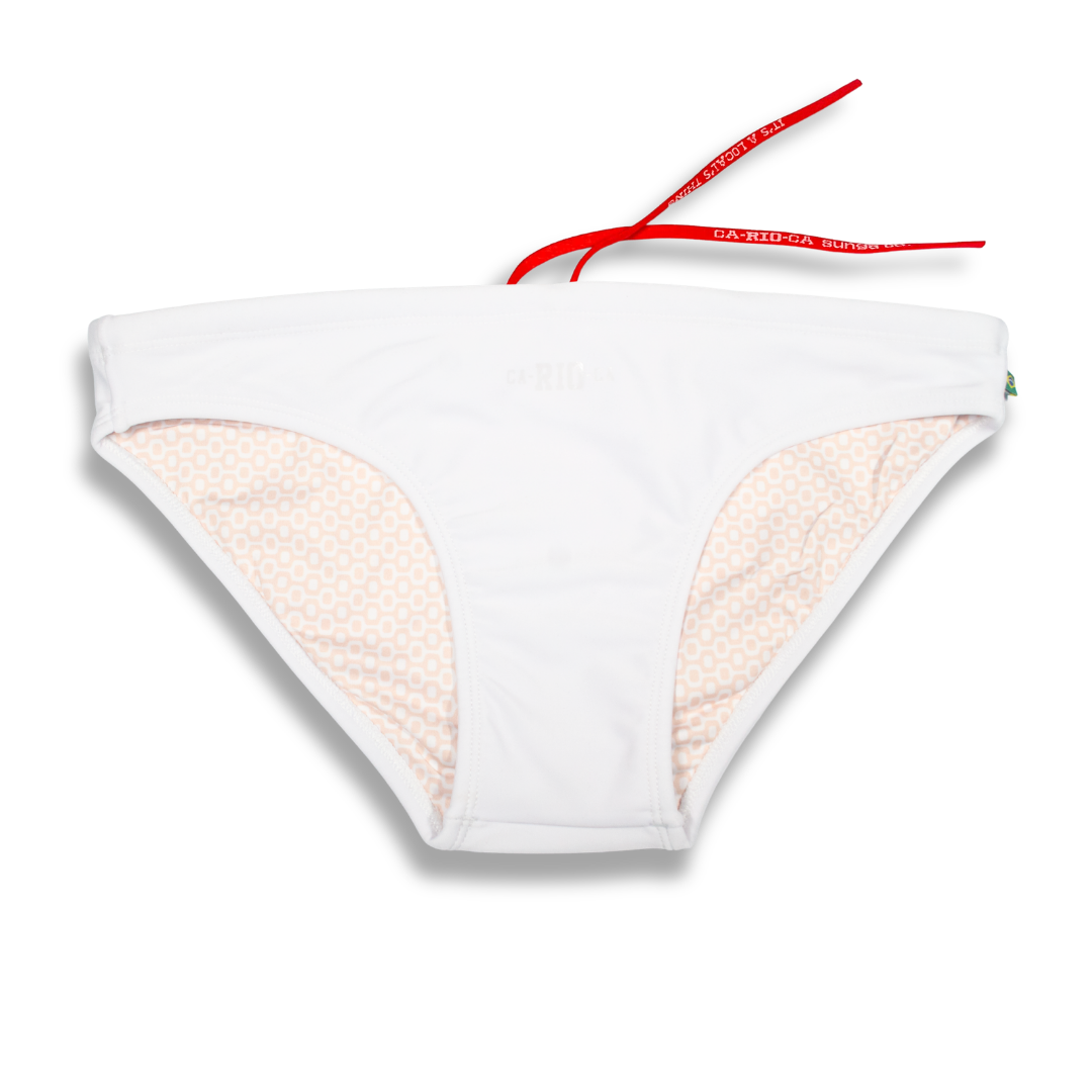 Branco / White  Men's Swimming Sunga - Beachwear for Men
