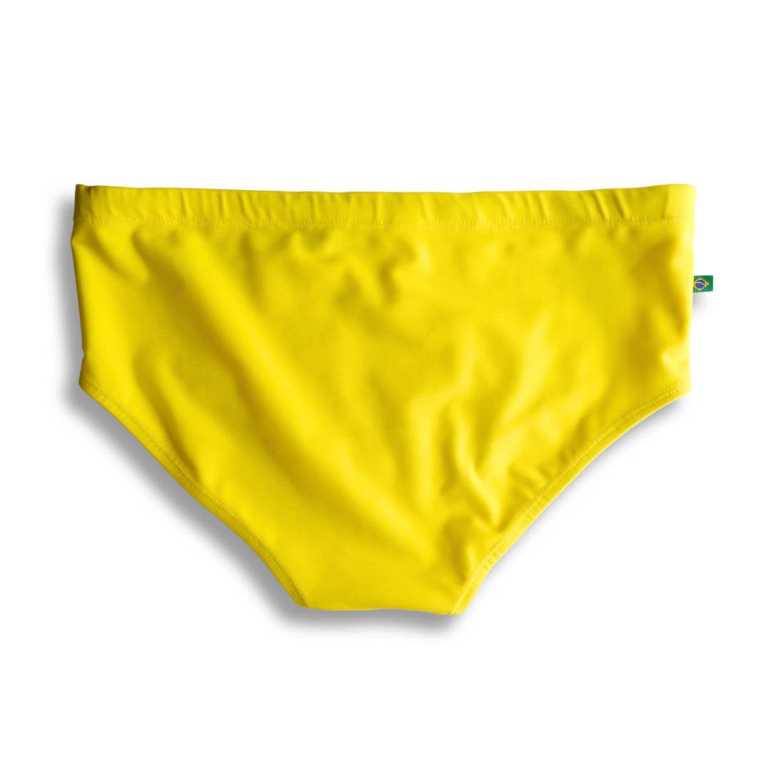 Sunga Masculina Lisa Amarelo Limão - Moda Praia para Homens