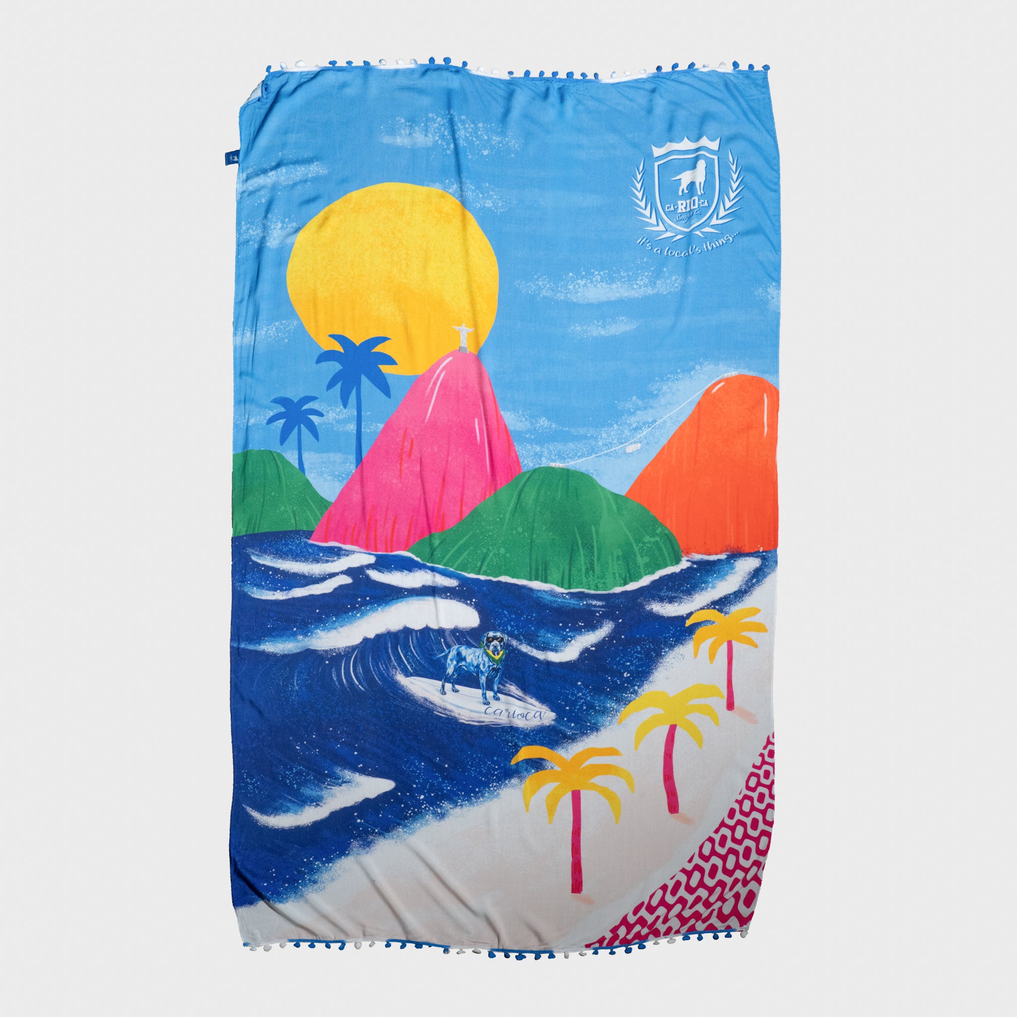 Pão de açúcar Canga de Praia- Brazilian Beach Towel (Sarong / Pareo)