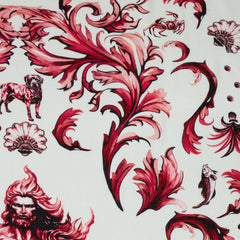 REI NETUNO 🧜🏽‍♀️ Burgundy Canga de Praia- Brazilian Beach Towel (Sarong / Pareo)