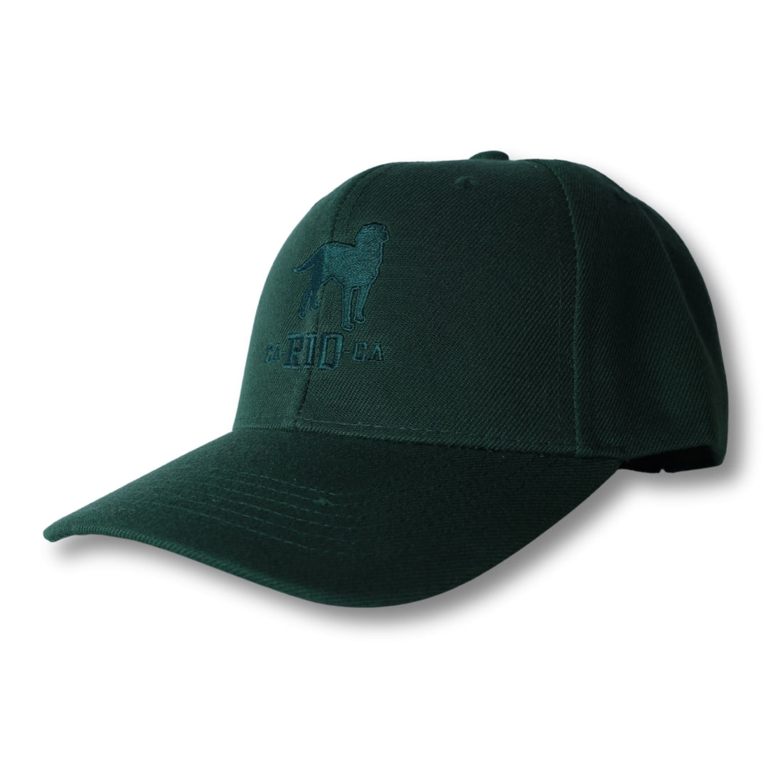 Gorra trucker bordada con rayas en negro y blanco de Gostoso Logotipo