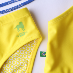 Sunga Masculina Lisa Amarelo Limão - Moda Praia para Homens