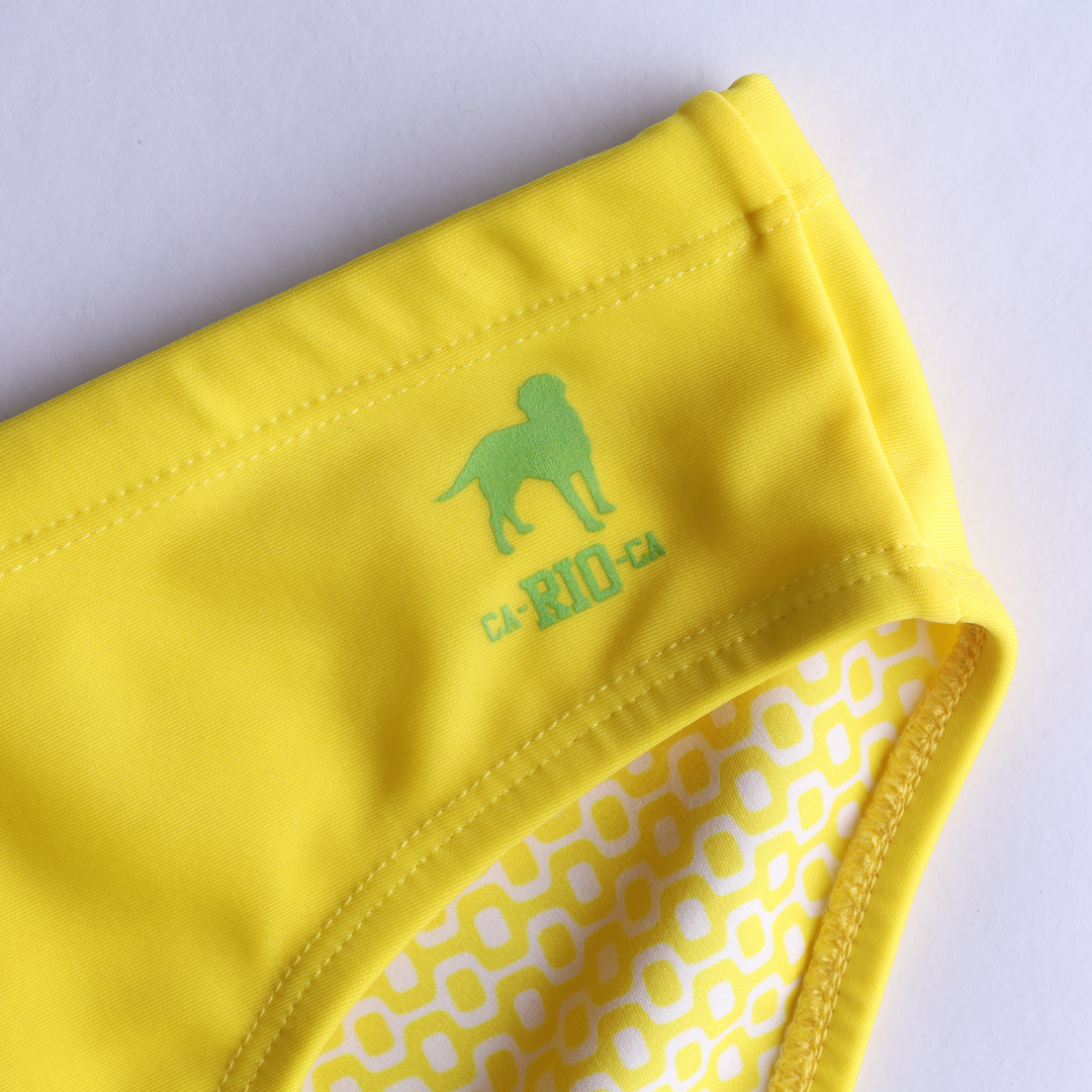 Sunga Masculina Lisa Amarelo Limão - Moda Praia para Homens