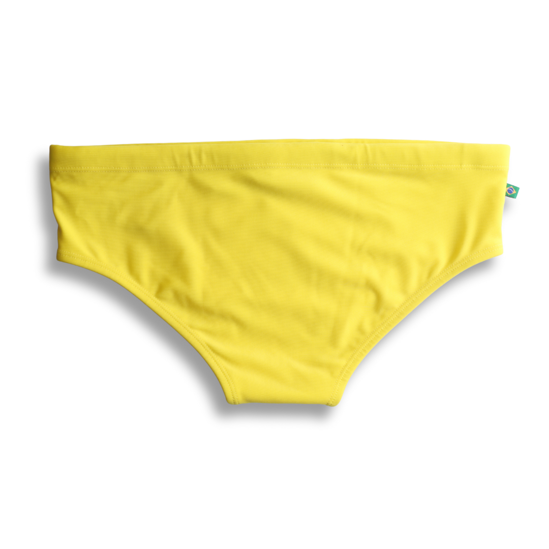 Sunga Masculina Lisa Amarelo Limão - Moda Praia para Homens