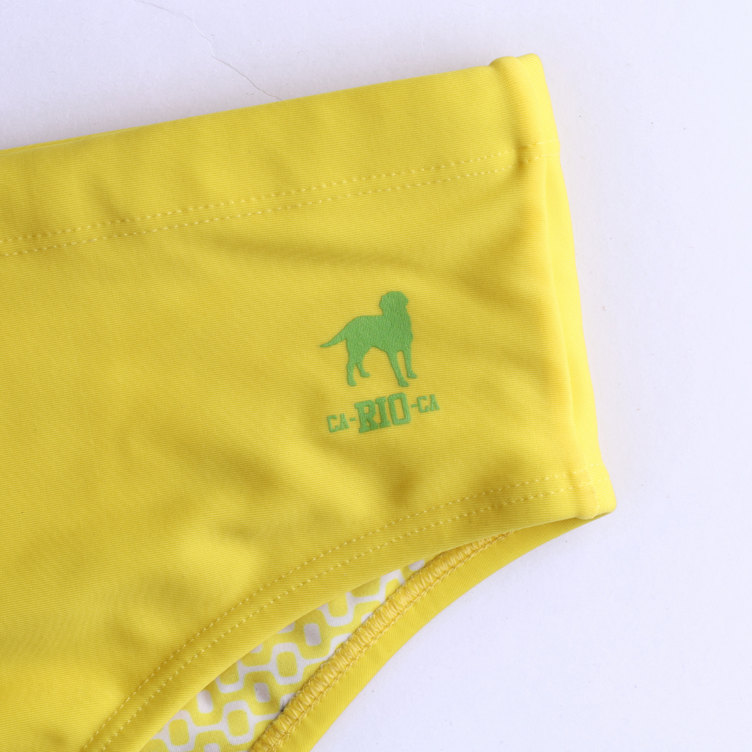 Sunga Masculina Lisa Amarelo Limão - Moda Praia para Homens