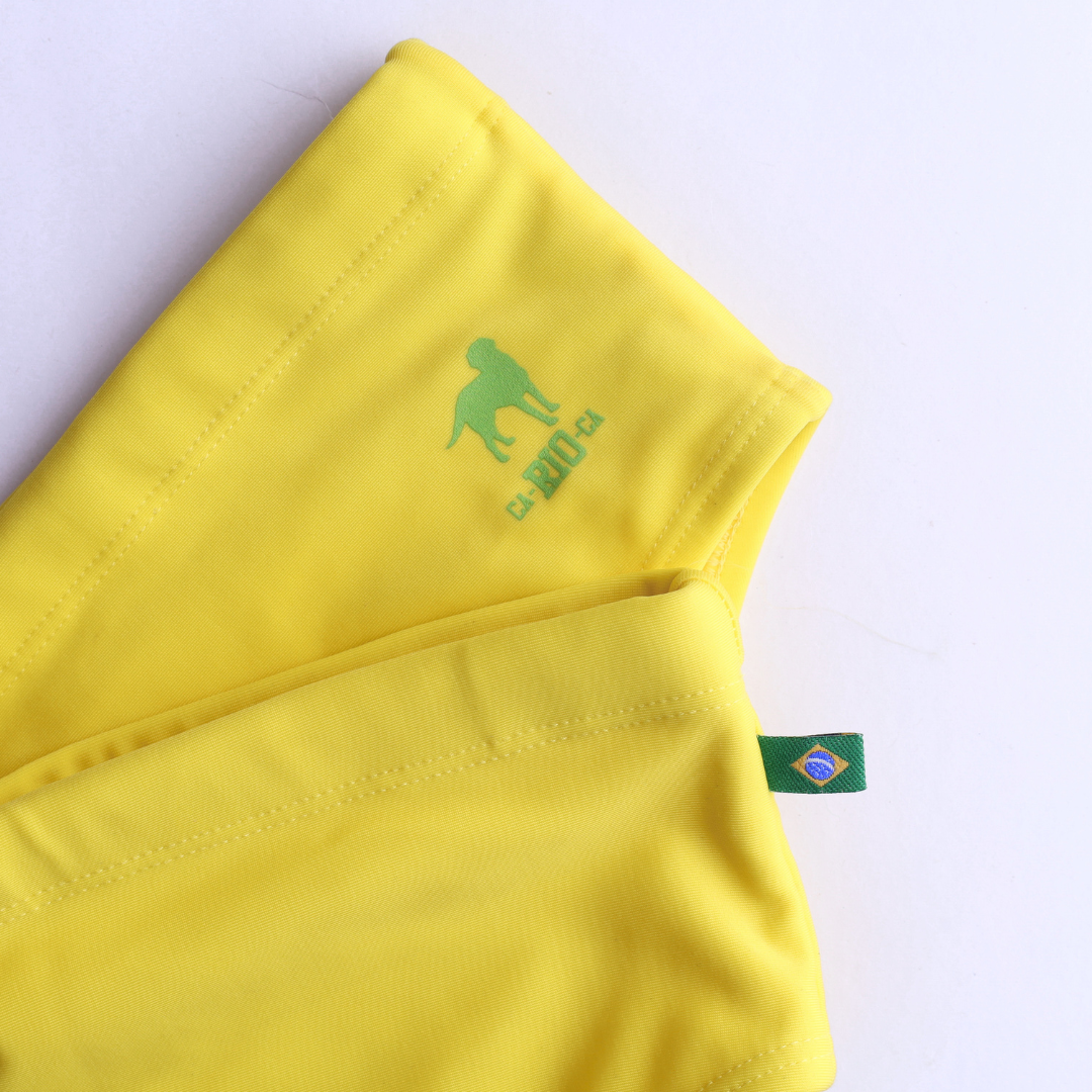 Sunga Masculina Lisa Amarelo Limão - Moda Praia para Homens