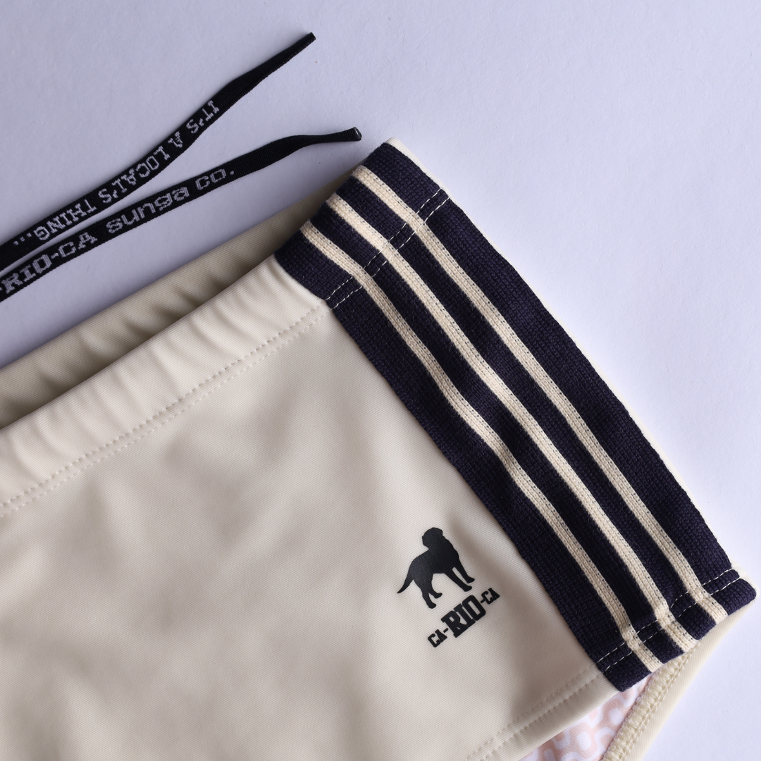 Galão Creme Sunga - Designer Swim Shorts