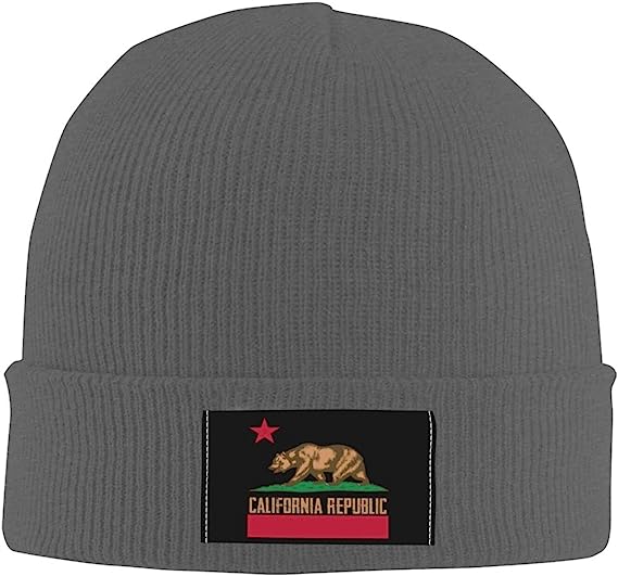 CA-RIO-CA USA Flag Patch Gorro 3M Thinsulate - Preto, Cinza Claro Zinco, Cinza Escuro Carvão - Chapéu Masculino Designer - LIQUIDAÇÃO / VENDAS FINAIS