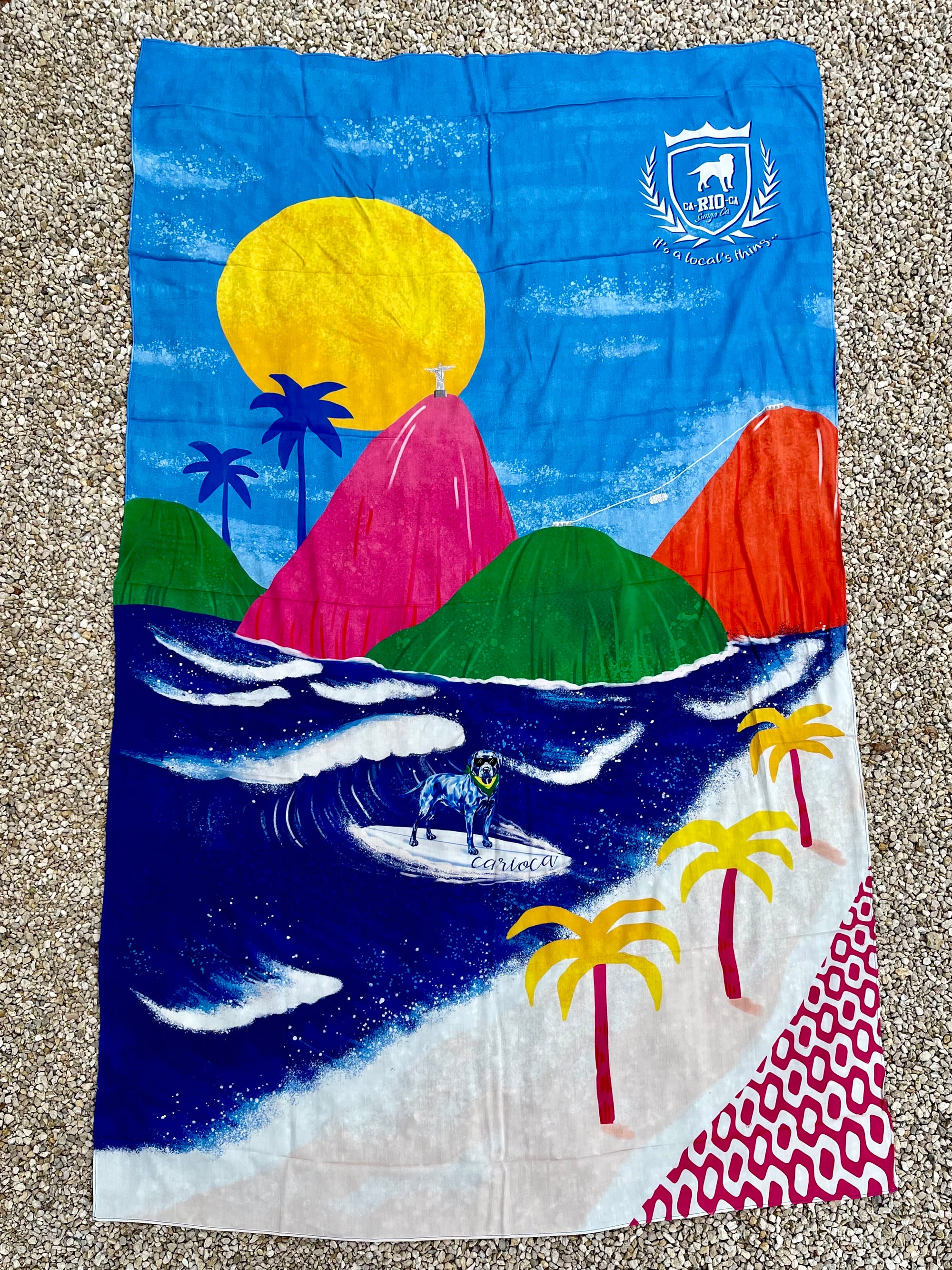 Rio Aquarela Canga de Praia- Brazilian Beach Towel (Sarong / Pareo)