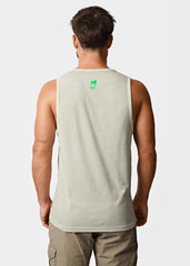 Gostoso Logotipo Regata Ribada com Estampa de Listras em Branco e Preto - Regatas Masculinas