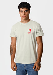 Gostoso Logotipo Regata Ribada com Estampa de Listras em Branco e Preto - Regatas Masculinas