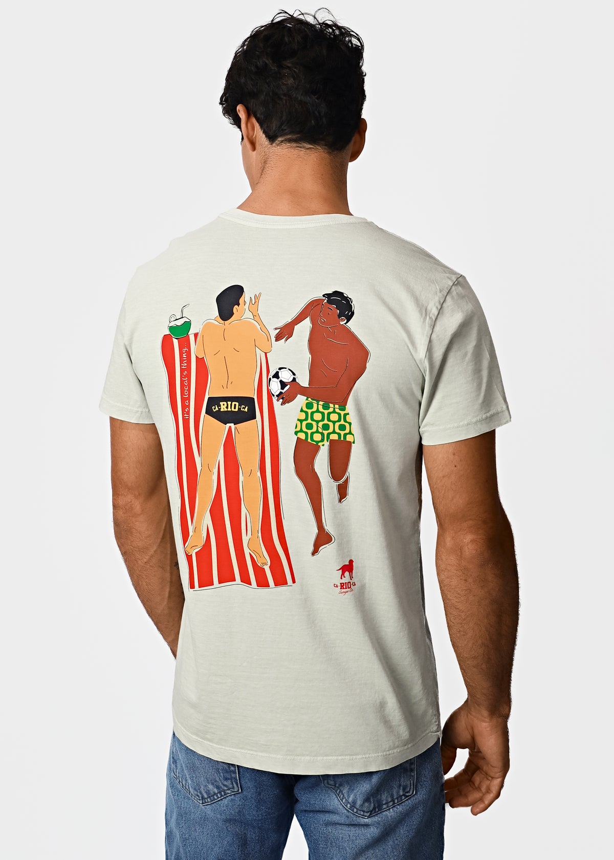 Gostoso Logotipo Regata Ribada com Estampa de Listras em Branco e Preto - Regatas Masculinas