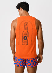 Gostoso Logotipo Regata Ribada com Estampa de Listras em Branco e Preto - Regatas Masculinas