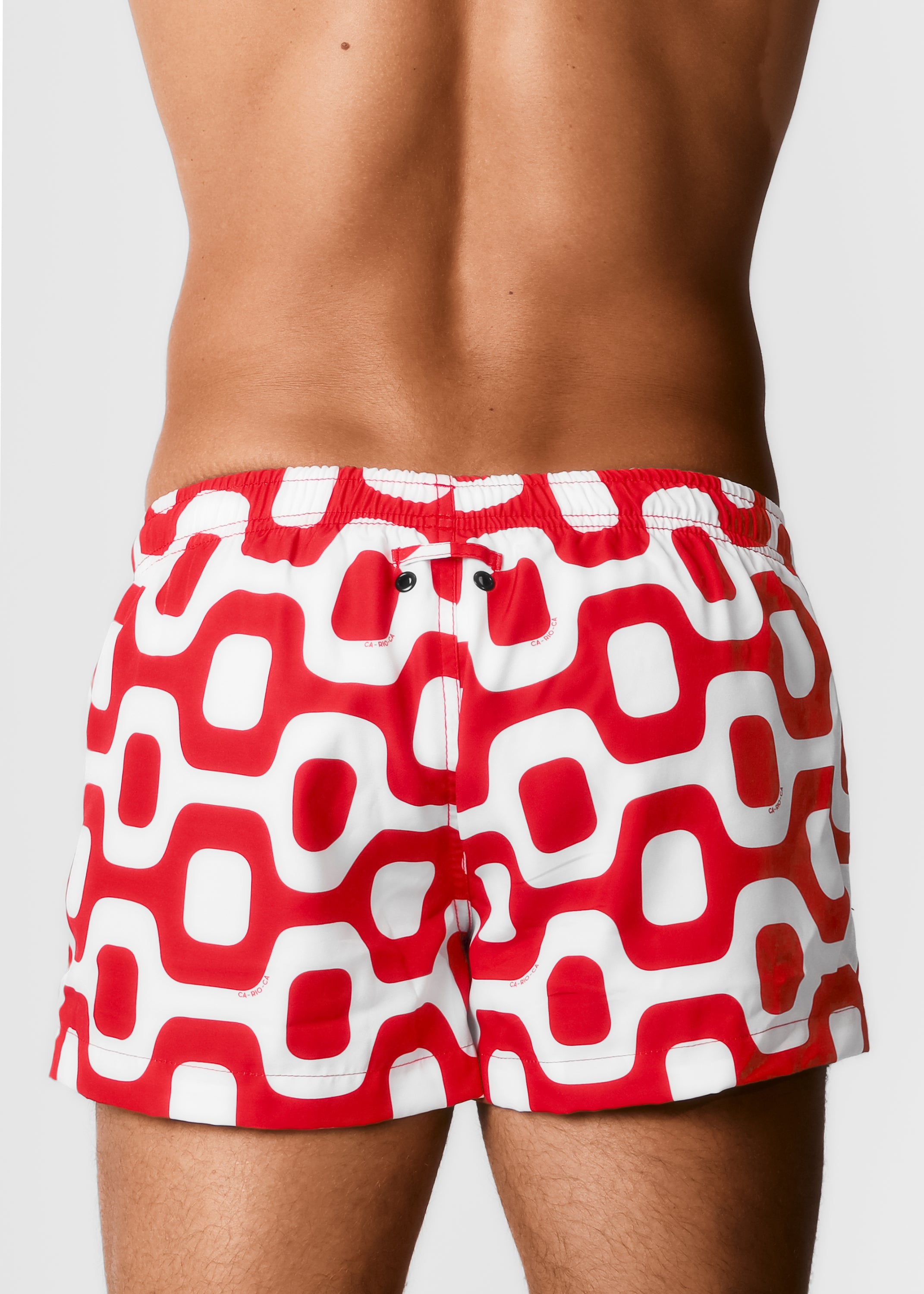 Shorts para Pavimento VERMELHO E BRANCO - Shorts Italianos